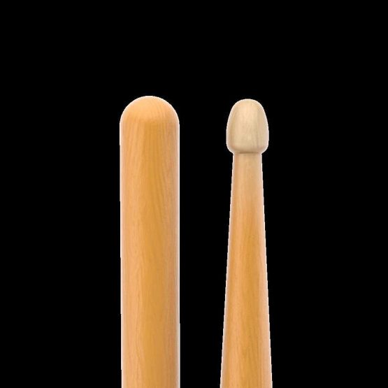 ProMark Drum Sticks - Rebound 5B Drumsticks - Drum Sticks Set - Acorn Wood Tip for Larger Sweet Spot - ActiveGrip Clear Hickory Drumsticks - Consistent Weight and Pitch - 1 Pair - Image 3