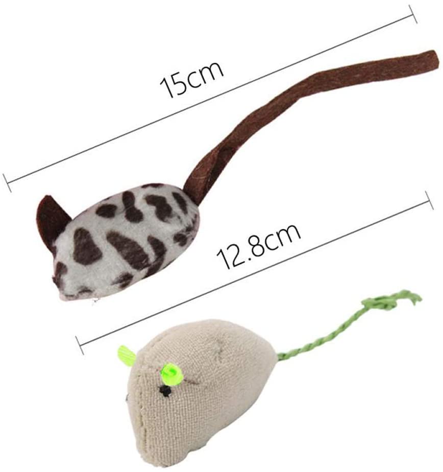 6 Pack Catnip Mouse-shaped Toys for Indoor Cats - Adult & Kitten Cat Toys for Playing Chewing & Teeth Cleaning - Image 4
