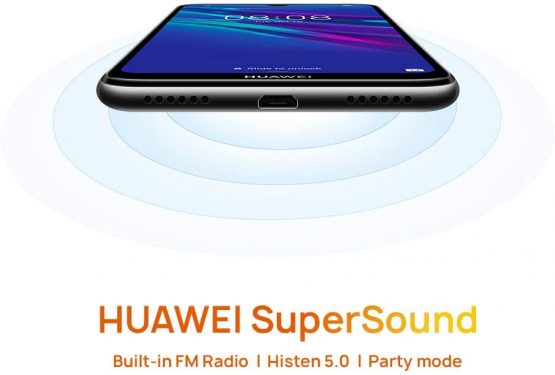Huawei Y6 2019 32 GB 6.09 inch FullView Dewdrop Display Smartphone with 13 MP Camera, Android 9.0 Sim-Free Mobile Phone, UK Version, Midnight Black - Image 4