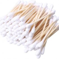 600 pk Bamboo Cotton Buds (6 x 100) by ZHIYE, 100% Biodegradable Cotton Swab with Wooden Handles for Ear Cleaning,Makeup Cleaning,Keyboard Cleaning,Wound Cleaning etc