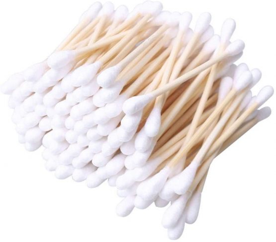 600 pk Bamboo Cotton Buds (6 x 100) by ZHIYE, 100% Biodegradable Cotton Swab with Wooden Handles for Ear Cleaning,Makeup Cleaning,Keyboard Cleaning,Wound Cleaning etc