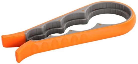 Jar Opener and Bottle Opener Get Lids Off Easily for Seniors, People Suffering from Arthritis and Anyone with Low Strength, Non-Slip Heavy-Duty Can Jar Bottle Opener (Orange)