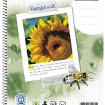 Landré collegeblock Notebook-a5 Recycled Pad 100050114 Punched 80 Sheets a4 Squared and margées 70 g/m ² (Pack of 5)