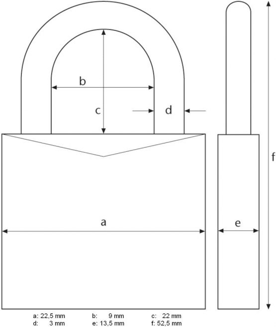 ABUS AB145/20 Plata Padlock, Silver, 20 - Image 3