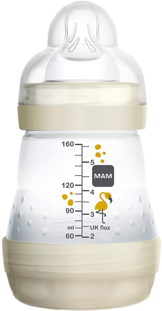 MAM Easy Start Self Sterilising AntiColic Baby Bottle 3 Pack (3 x160 ml) with Slow Flow MAM