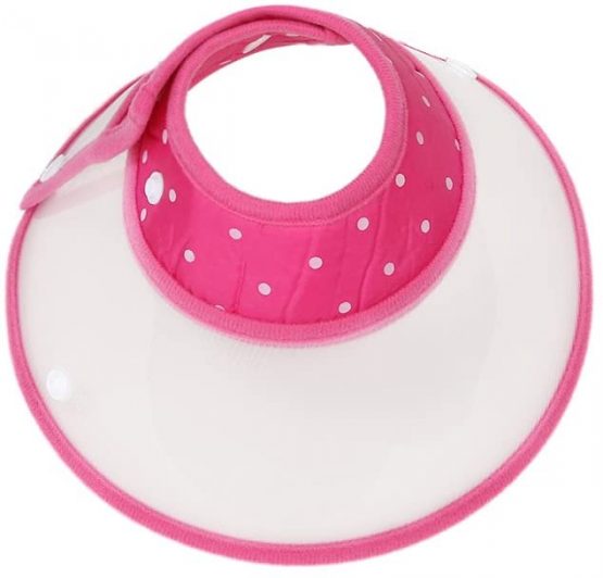 Vivifying Pet Cone, Adjustable 6.7-9 Inches Lightweight Elizabethan Collar for Puppies, Small Dogs and Cats (Pink)