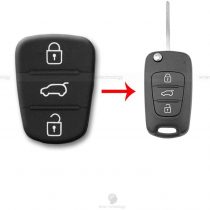 1neiSmartech Keyboard Buttons Rubber Car Remote Key 3Â Buttons Hyundai I20Â I30Â And Kia Sorento Picanto