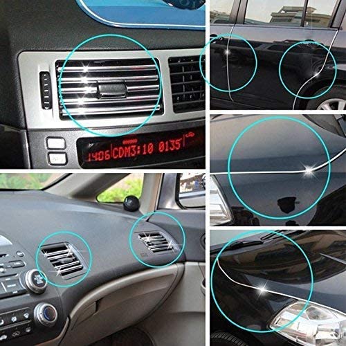 xtrafast Protective Door Moulding 6M, Silver, Chrome Finish, PVC, Weather-Resistant, Cuttable, Adhesive, Universal Fit - Image 2
