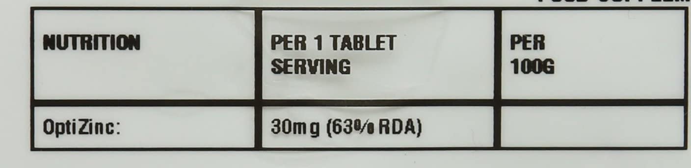 Bulk Pure OptiZinc Tablets, 30 mg, Pack of 270, 270 count (Pack of 1) - Image 2