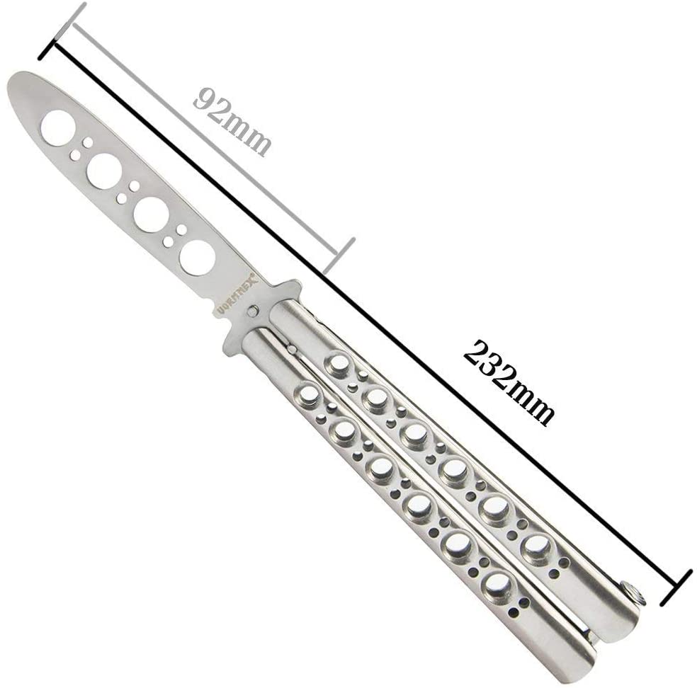 Safety Technology ST-BK-106 Butterfly Knife, Stainless Steel at