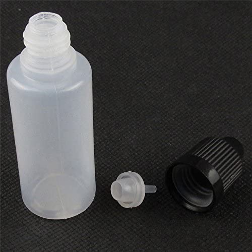 10x Black Plastic Empty Squeezable 20ml Dropper Bottles Eye Liquid Ejuice Empty Dropper(Bottle+Tip Cap+Cap) - Image 3
