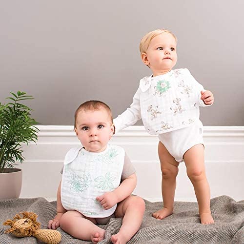 aden + anais™ snap bibs 3 pack cotton muslin jungle jam (The Lion King), 0-36 months - Image 2