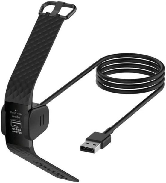 AWINNER Charger Cable Compatible with Fitbit Charge 3 - Replacement USB Charger Adapter Charge Cord Charging Cable Replacement for Fitbit Charge3 Heart Rate Fitness Wristband - Image 4