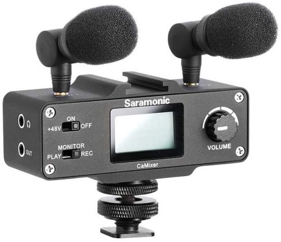 Saramonic SRCAMIXER Mini Preamp Audio Adapter