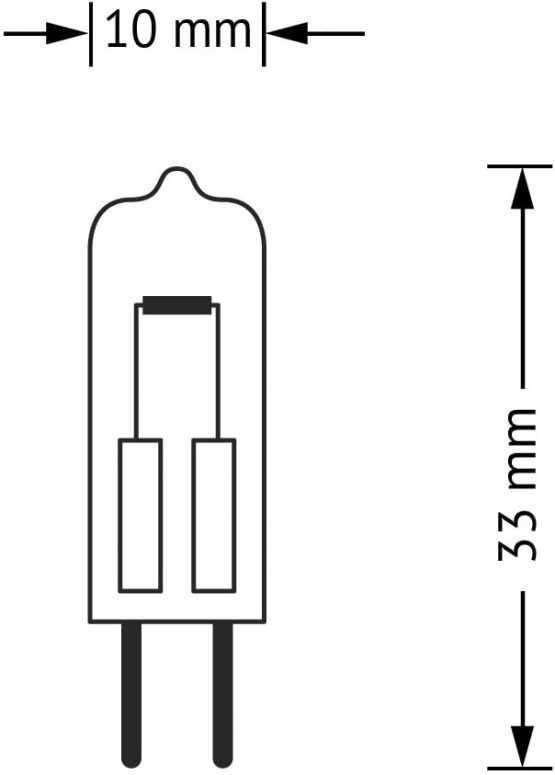 OSRAM Halogen-pin-base / HALOSTAR / G4-socket / dimmable / 12 Volt / 20 Watt / warmwhite - 2800 K / Pack of 10 - Image 2