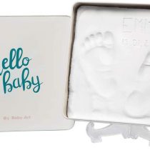 Baby Art - Magic Box Square Essentials Elegant Gift Box with Plaster Cast for Baby Feet or Hands, Multi-Colour