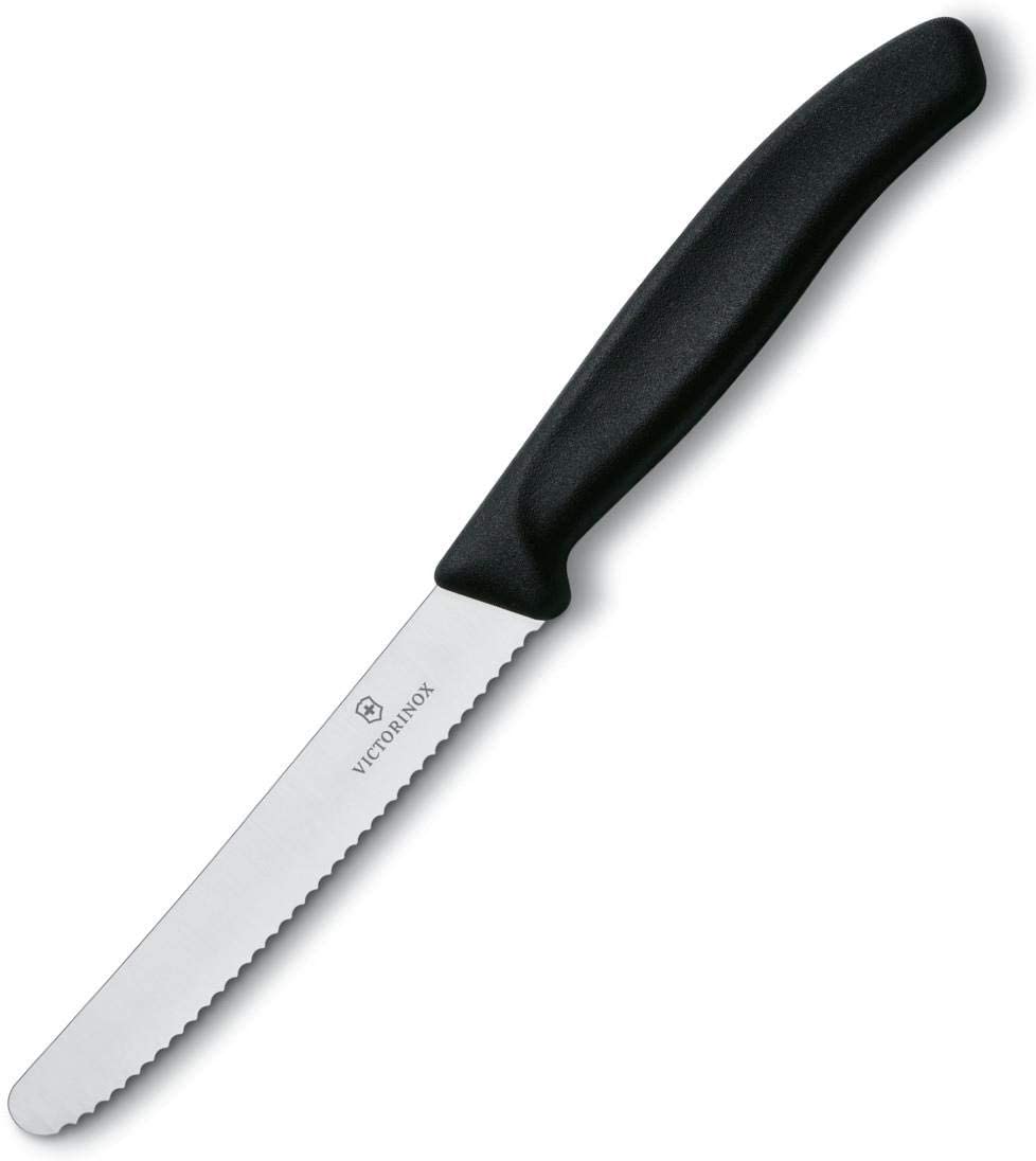Victorinox Swiss Classic, Breakfast Knife, Bread roll Knife, Sharp Blade, Serrated Edge, 11 cm, Plastic Handle - Image 3