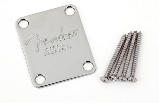 Fender 099-1446-100 Neck Plate American Series Basses 4 Bolt Chrome - Image 2