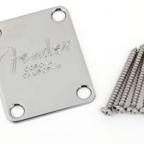 Fender 099-1446-100 Neck Plate American Series Basses 4 Bolt Chrome