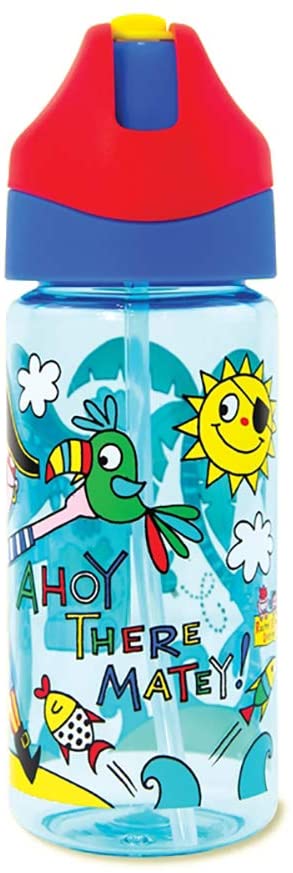 Rachel Ellen Designs - Childrens PIRATE Drinks Water Bottle - Captain Pilchard - Ahoy There Matey! - Kids Drinks School Gym Bike - BPA FREE - Image 2