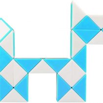 KidsPark Speed Snake, Twist Puzzle Toy 24 Parts Twisty Magic Ruler For Kids & Adults, Blue