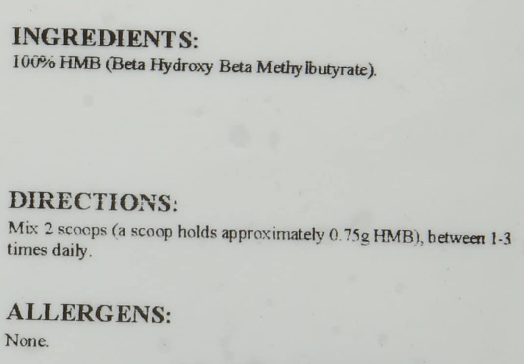 Bulk HMB Powder, 500 g, Packaging May Vary, 333 Servings (Pack of 1) - Image 4