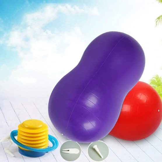 KRUIHAN Peanut Shaped Yoga Ball Exercise - Home Sports Gym Weight Loss Balance Training Physical Therapy Equipment - Image 2