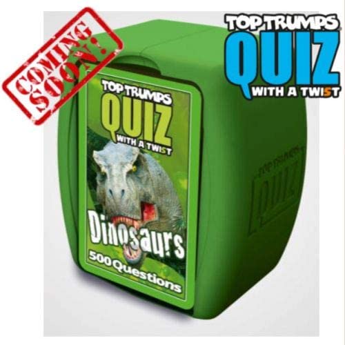 Winning Moves Top Trumps Quiz-Dinosauri-Ed. Italian (IT), 034128, Green, 12 cm x 10 cm x 7.5 cm