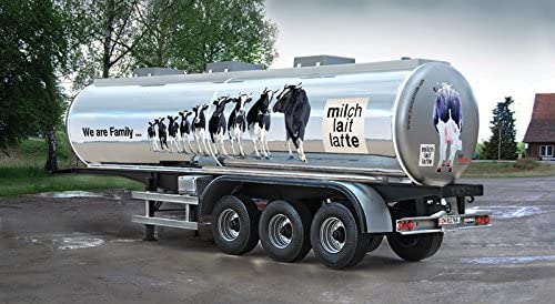 Carson 510003911 The Familiy Swiss Milk Tank Trailer Vehicle 1: 24, Gray, Medium - Image 2