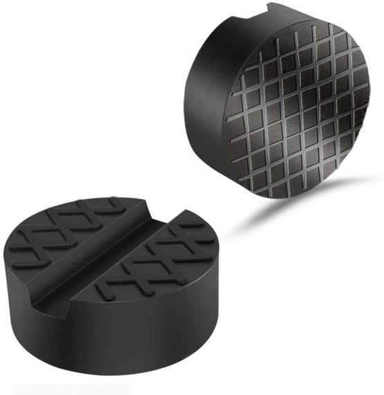 SXYHKJ Jack Pad Universal Slotted Frame Rubber Jack Pad Block Car Motorbike Trolley Jack Workshop Tool 65 X 33mm - Image 2