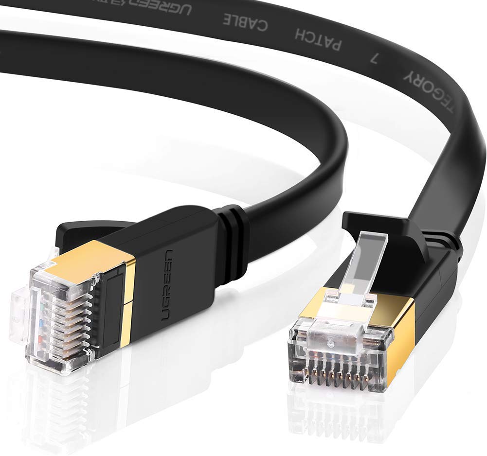 UGREEN Ethernet Cable 20M, Cat 7 Flat High-Speed Gigabit Network Cable