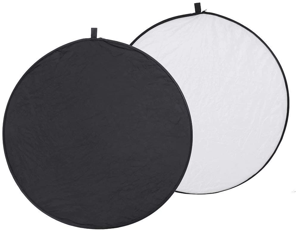 NEEWER 43 Inch/110 Centimeter Light Reflector Light Diffuser 5 in 1 Collapsible Multi Disc with Bag, Translucent, Silver - Image 3
