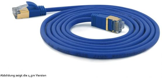 wantecWire 7134 Extra Thin Patch Cable Blue