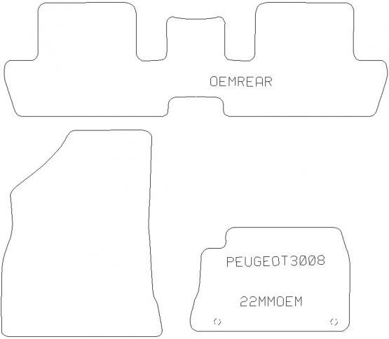 Sakura WW0149 Carpet Floor Mat, Black Trim - Image 2