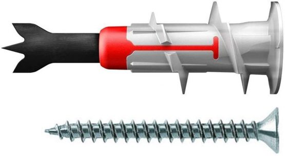 fischer 545676 DUOBLADE Cavity Fixing, Grey/Red/Metal