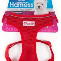 Ancol Viva Lightweight Breathable Comfort Mesh Dog Harness Red Size Medium (Fits Girth 44-57 cm)