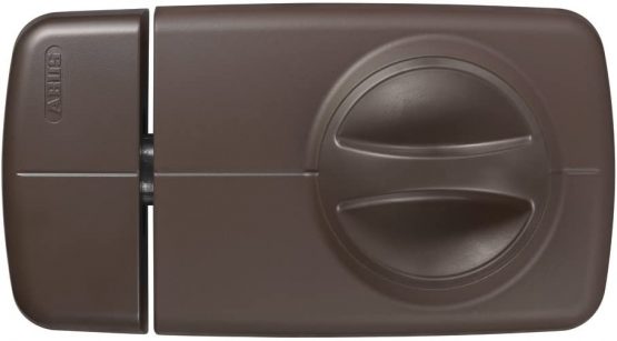 Abus 532689 7010 B Additional Door Lock with Rotating Knob Handle, Brown