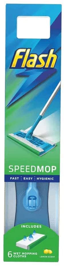 Flash Speed Mop Starter Kit + 6 Pads, Green