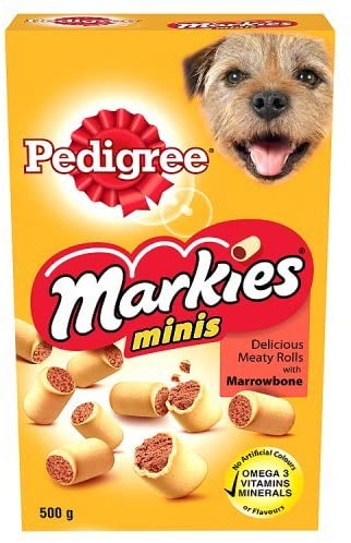 Pedigree Markies Mini Dog Treats, 500g, Transparent, 500 g (Pack of 1)