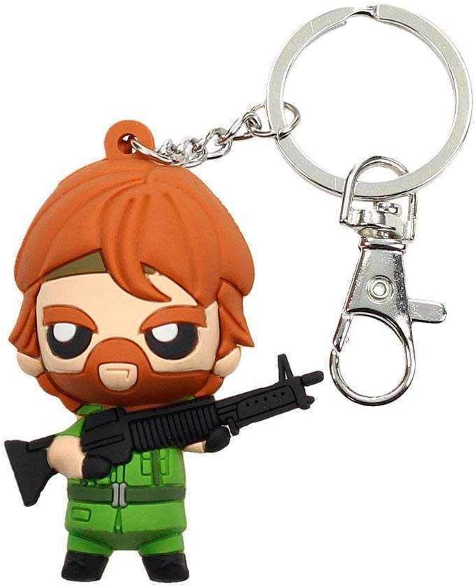 SD TOYS Tough Guy Missing In Action Keychain Head Rubber Tough Guy, multicoloured, 7 centimeters, Casual