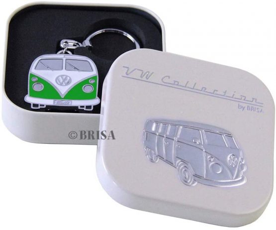 Brisa VW Collection - Volkswagen Hippie Bus T1 Camper Van Key Ring Chain in Embossed Gift Tin, Gift Idea/Fan Souvenir/Retro Vintage Product (Enamel/Chrome) - Image 3