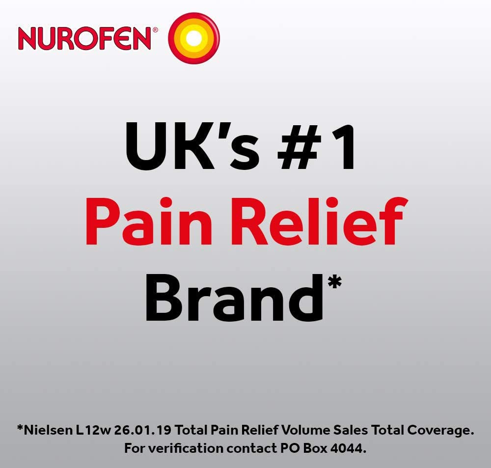 Nurofen Ibuprofen 200mg Tablets, 16 Caplets for Headache Migraine, Back Pain, Cold & Flu Relief, 8-Hour Painkiller - Image 4