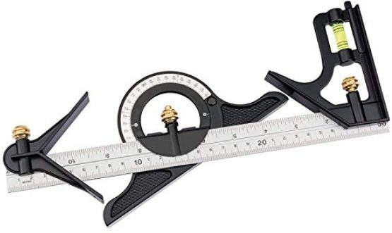 Draper 34704 Combination Square with Centre Head and Protractor, 300mm