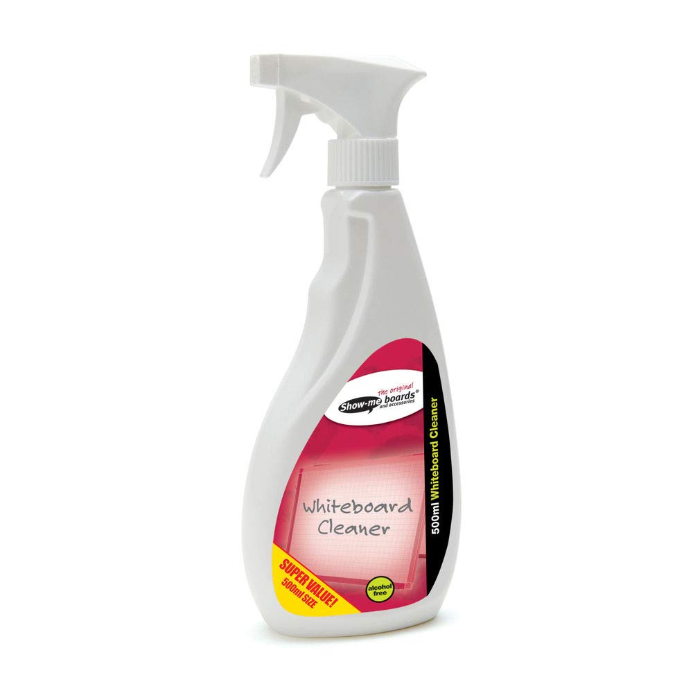 Show-me Stage 2 Whiteboard Cleaner, Refillable, keep your whiteboards clean and go super green!, 500 ml (Pack of 1)