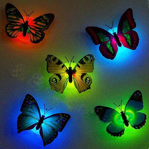 WecanLight (Pack of 24) 3D Luminous Butterfly Wall Stickers Decor Art Decorations - Image 3