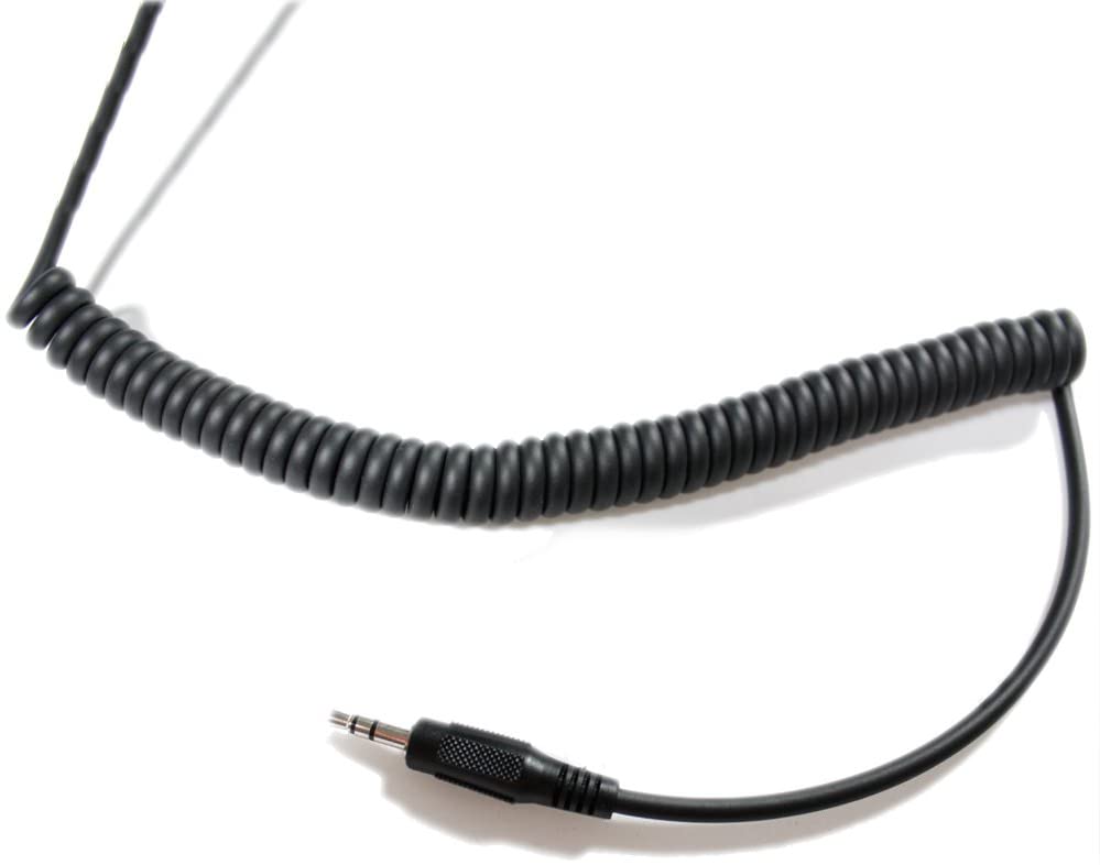 Soundlab Black Stereo Headphones Coiled Cable With Volume Control - Image 4