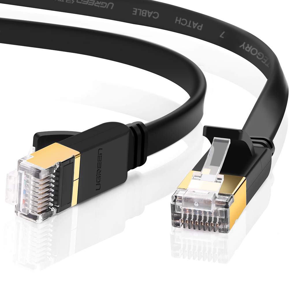 UGREEN Ethernet Cable 3M, Cat 7 Flat High-Speed Gigabit Network Cable