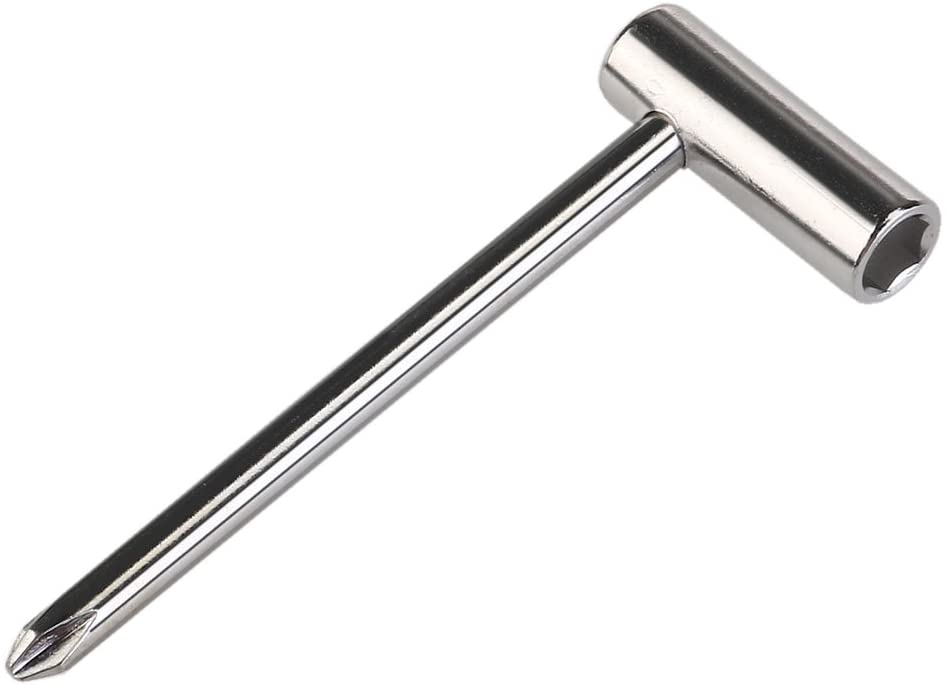 SUPVOX Guitar Truss Rod Wrench 8MM 5/16 Inch Metal Truss Rod Tool for Gibson Electric Guitar (Silver)