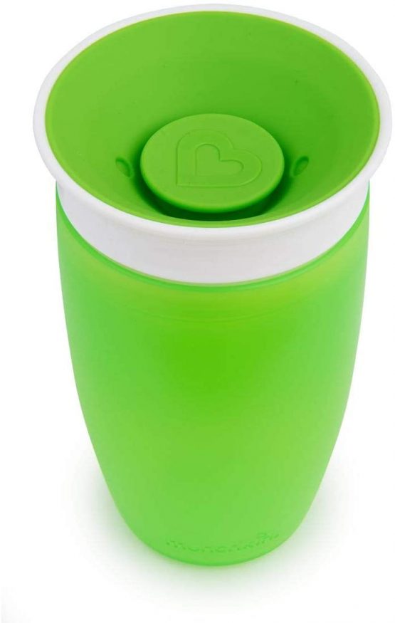 Munchkin Miracle 360 Degree Sippy Cup, 10 oz/296 ml, Green - Image 2