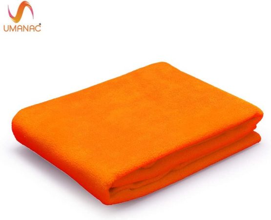 Umanac Baby Waterproof Crib Sheet, Bed Pad, Bed Wetting Underpads, Washable, Reusable Baby Bed Mattress Protector for Toddler, Children and Adults Orange, Small (70 cm x 50 cm) - Image 3